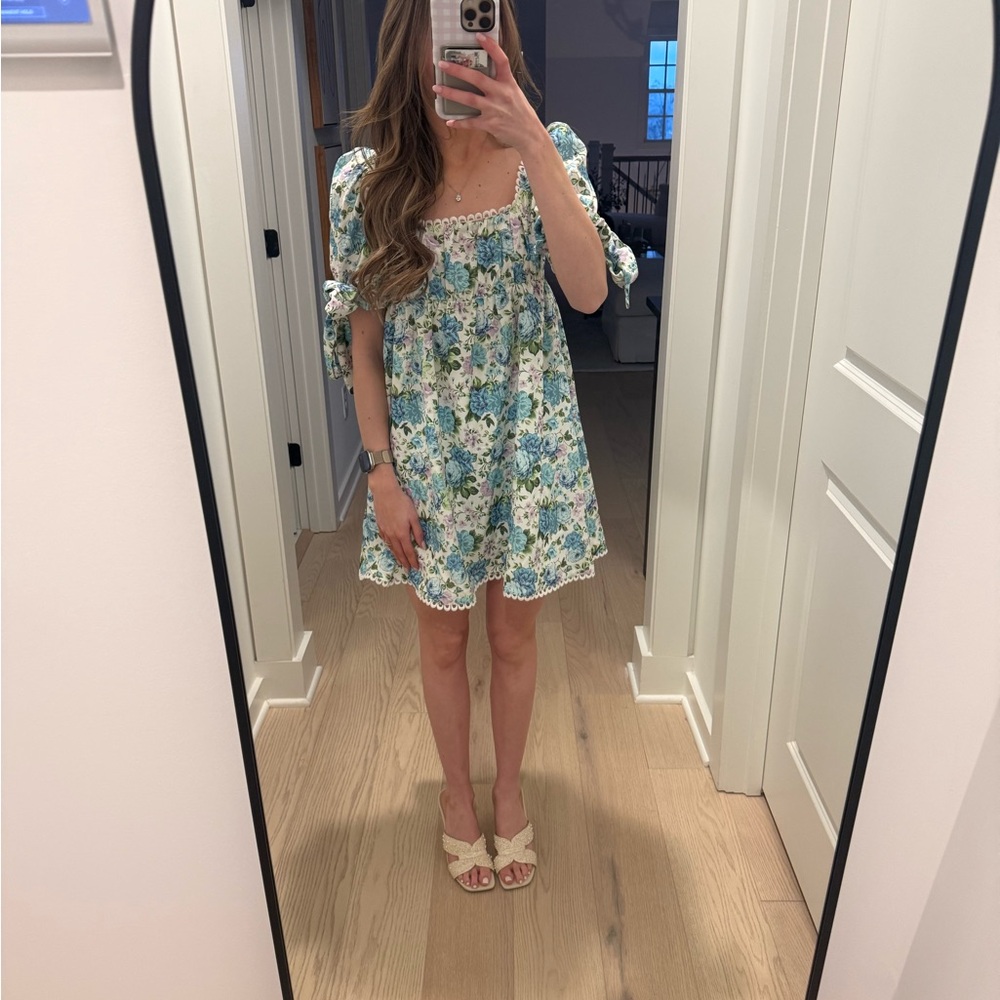 Asos floral Puff Sleeve Dress